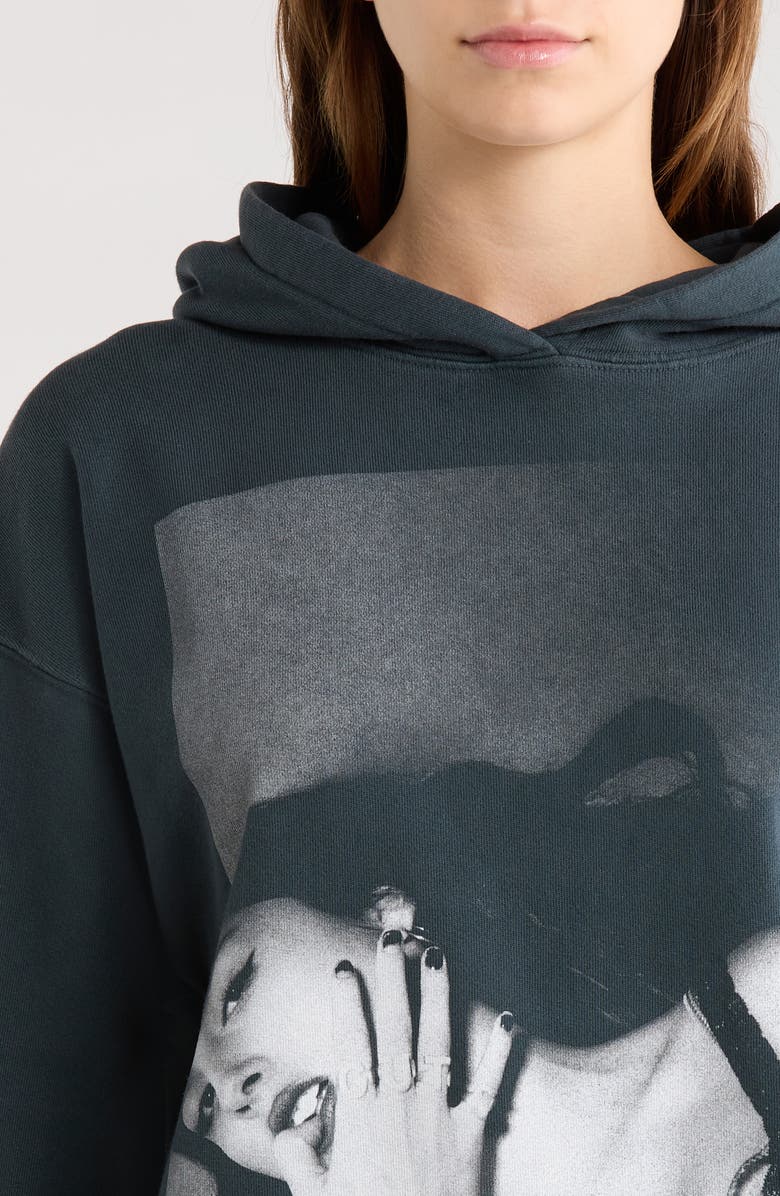 Daydreamer Olivia Rodrigo 'Guts' Album Cover Fleece Graphic Hoodie, Alternate, color, Vintage Black