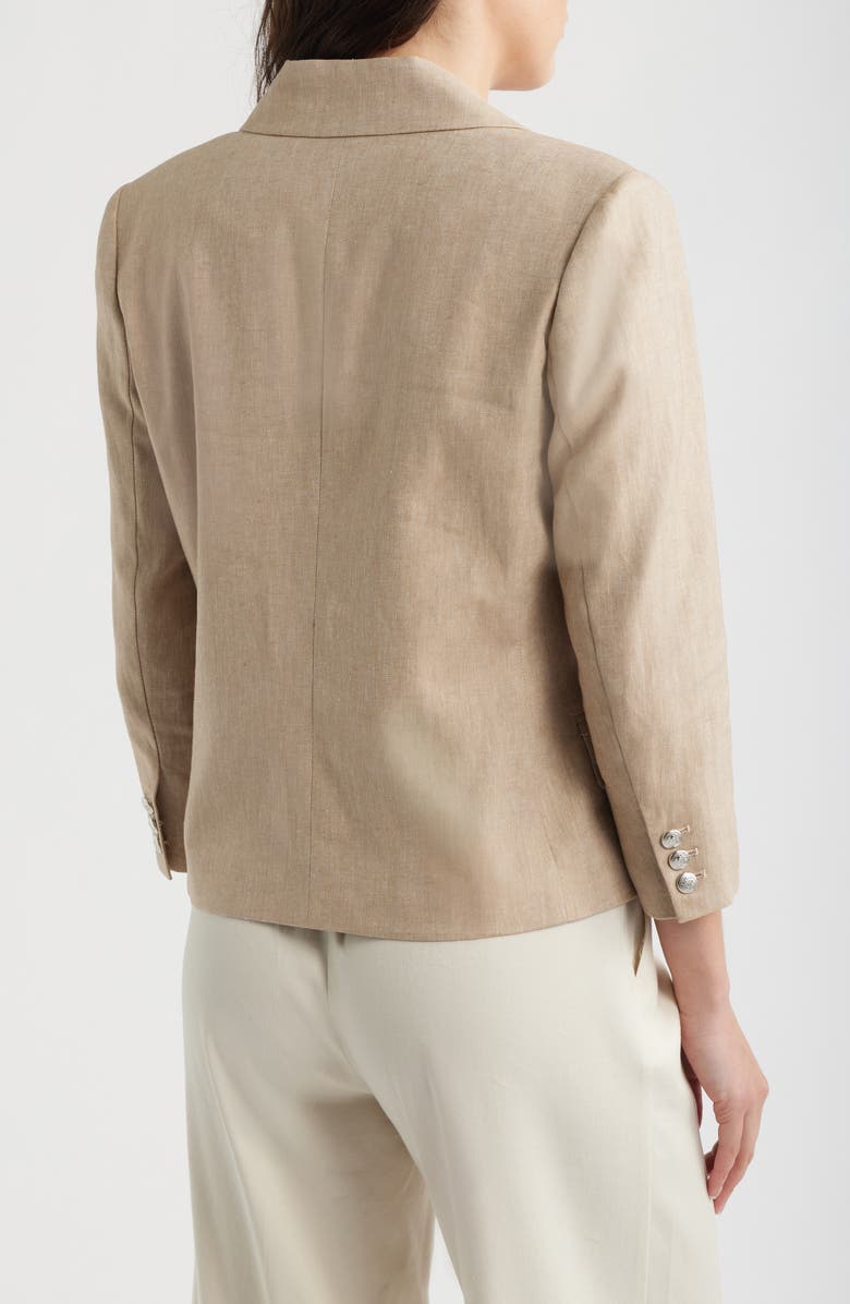 Halogen<sup>®</sup> Double Breasted Crop Blazer, Alternate, color, Pebble