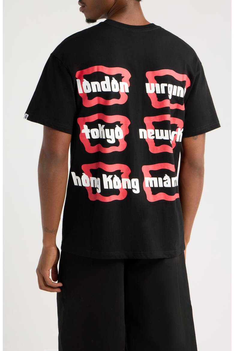 Root Beer Cotton Graphic T-Shirt, Alternate, color, BLACK