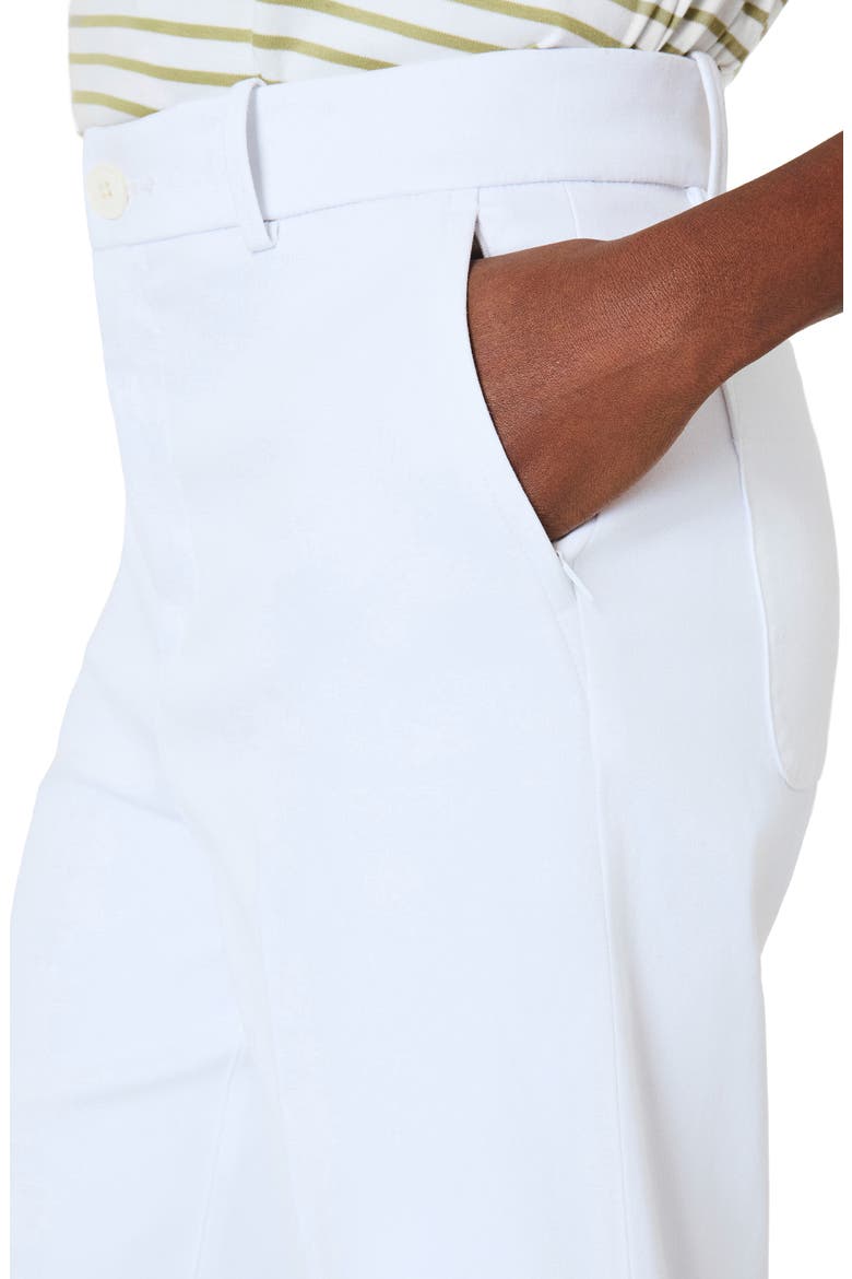 Wide Leg Crop Stretch Twill Pants, Alternate, color, CLASSIC WHITE