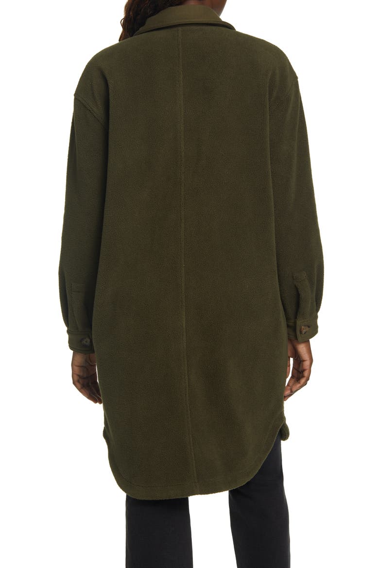 Long Fleece Shacket, Alternate, color, ITS SETTLED