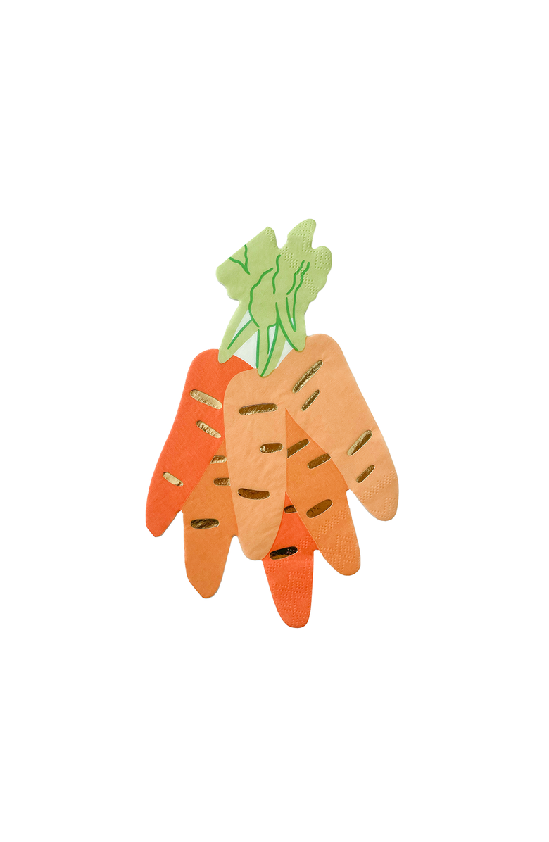 Daydream Society Bunnies In The Garden Carrot Bunch Large Napkins, Main, color, Asssorted Pre-Pack