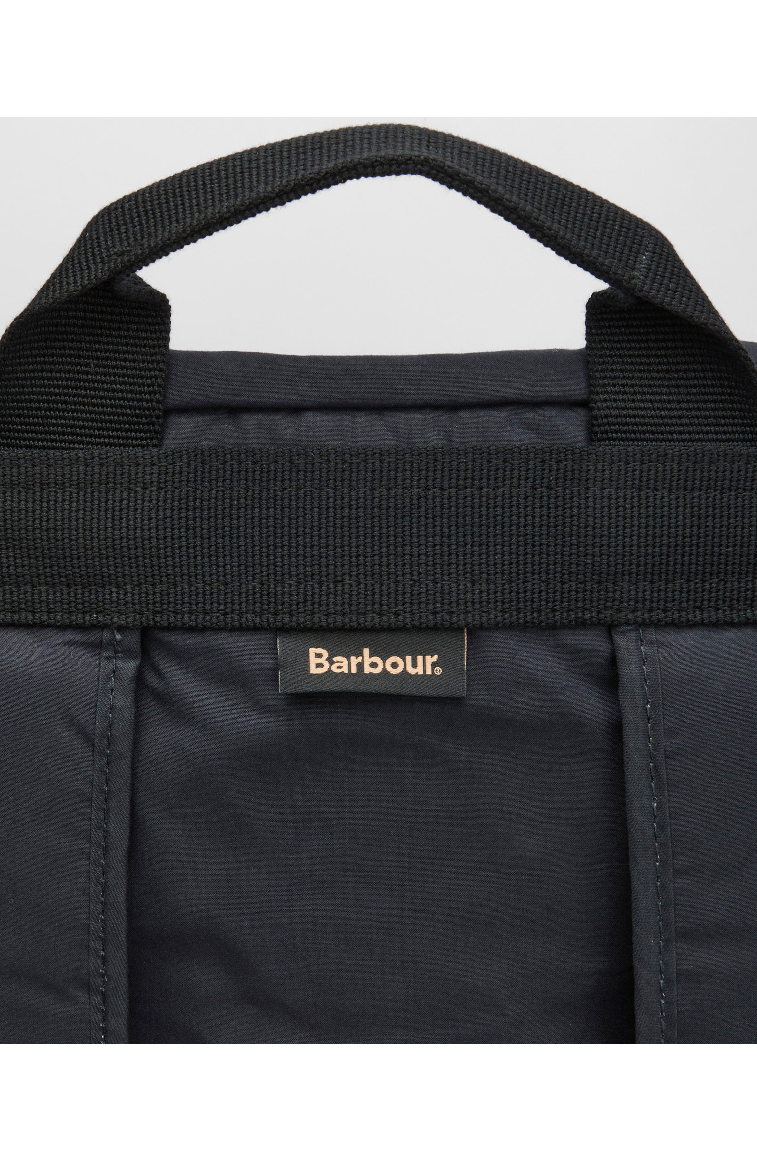 Barbour Transport Foldover Top Cotton Backpack, Alternate, color, Navy