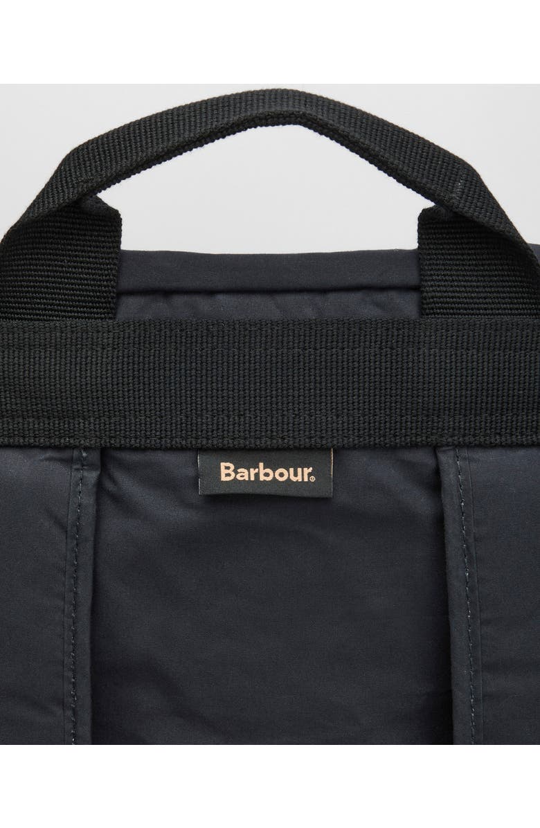 Barbour Transport Foldover Top Cotton Backpack, Alternate, color, Navy