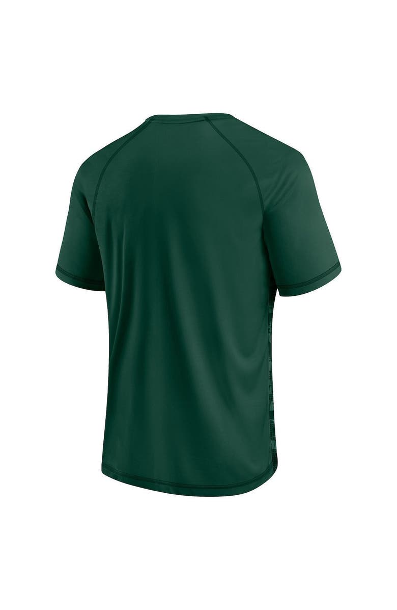FANATICS Men's Fanatics Branded Green Miami Hurricanes Arch Outline Raglan T-Shirt, Alternate, color, 