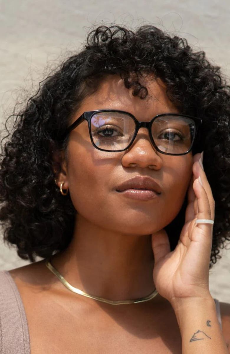 Mohala Eyewear Nani 50mm Low Nose Bridge Narrow Width Square Optical Glasses, Alternate, color,