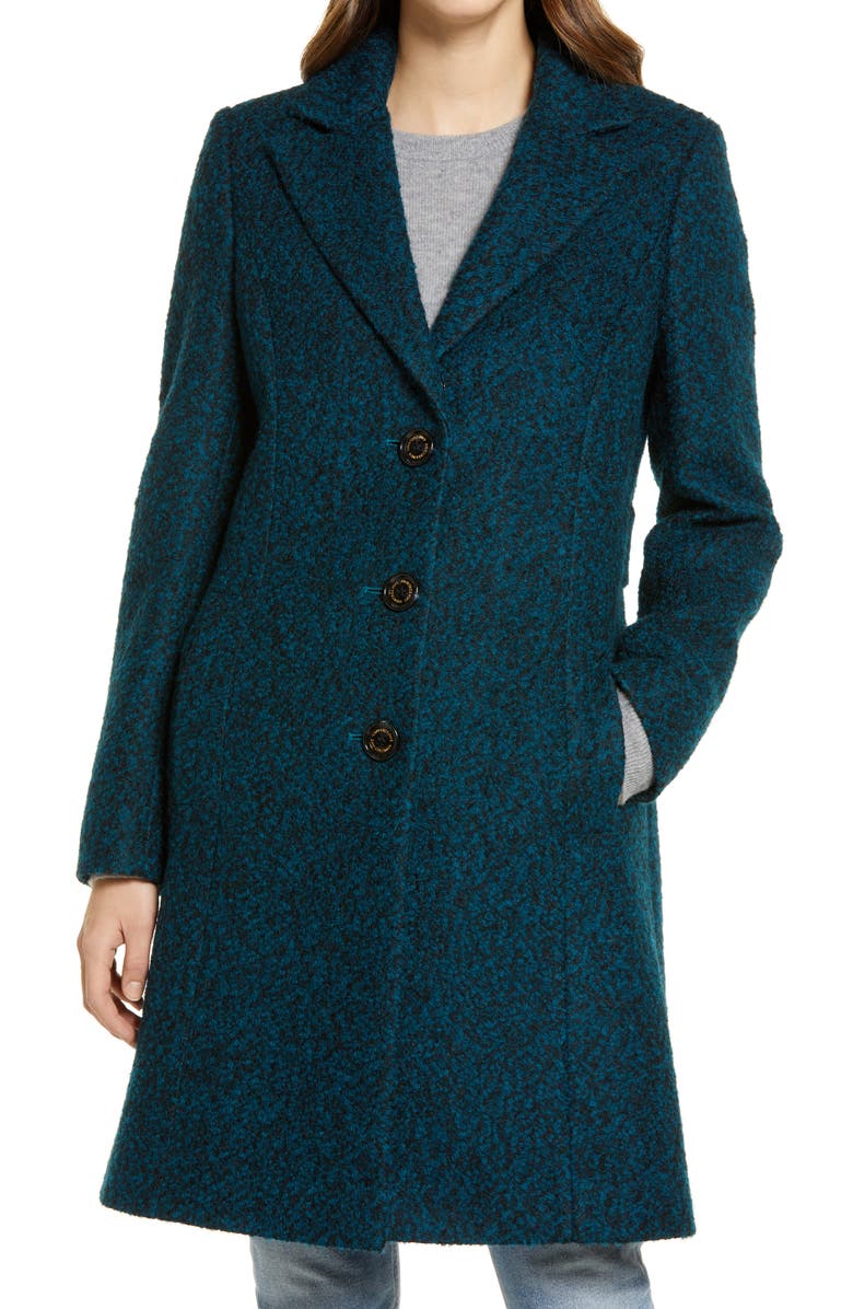 Sam Edelman Notched Lapel Reefer Coat, Alternate, color,