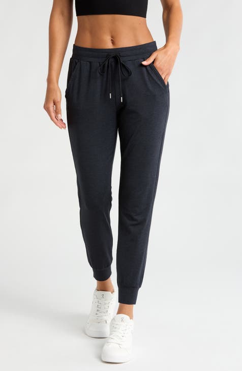 Ladies black jogging bottoms on sale