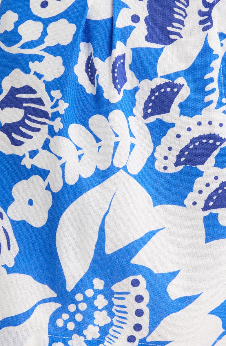 SUGARLIPS Maeve Belted Floral Zaferia Shorts, Alternate, color, Blue-White