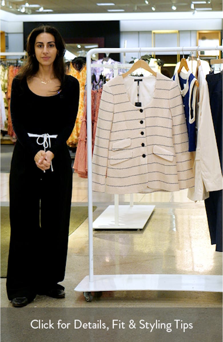 Roslyn Stripe Cotton Jacket, sales video thumbnail