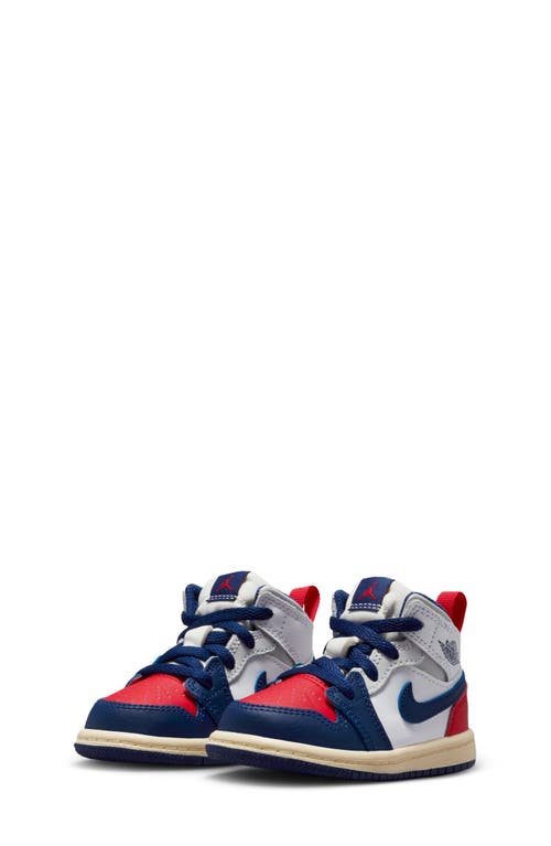 Nike Kids' Air Jordan 1 Mid Sneaker In Blue