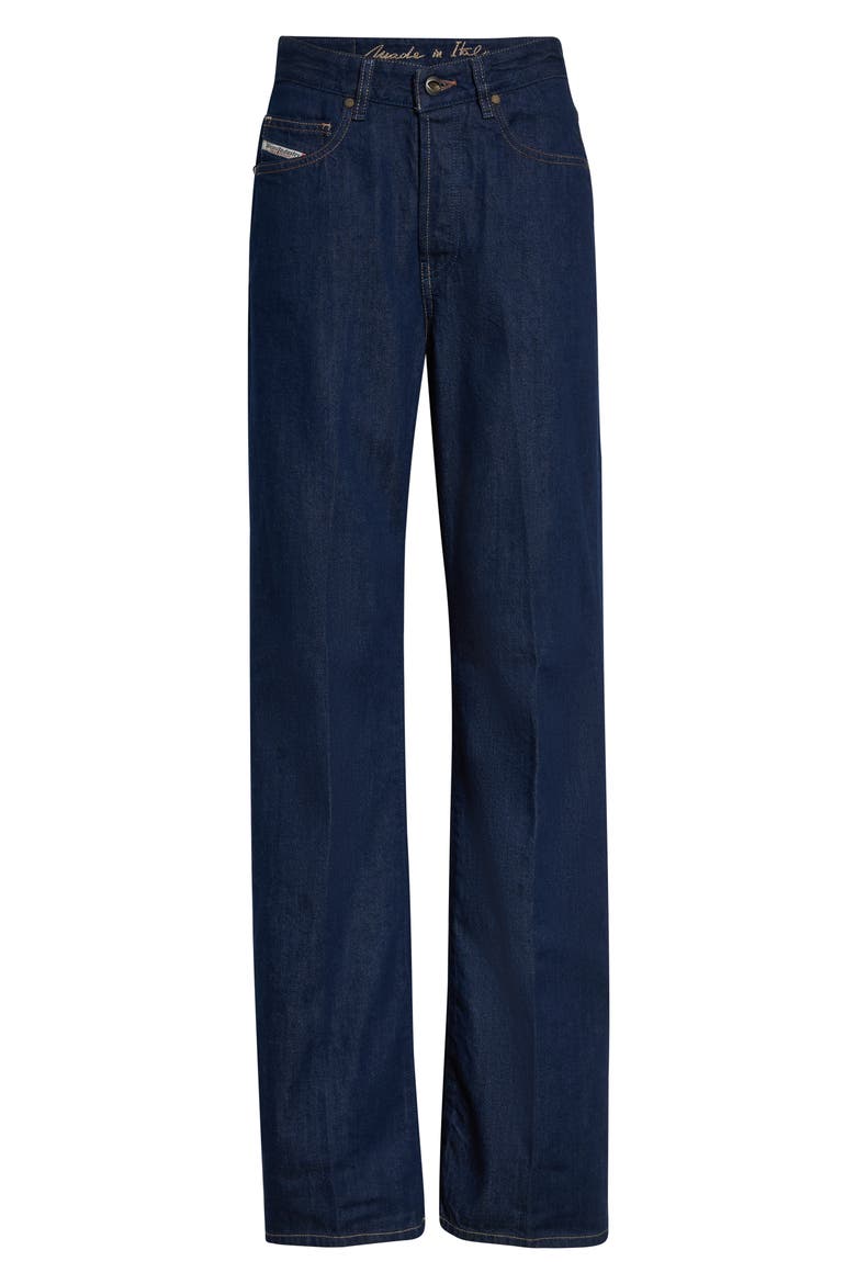 1971 D-Sent High Waist Straight Leg Jeans, Main, color, DENIM