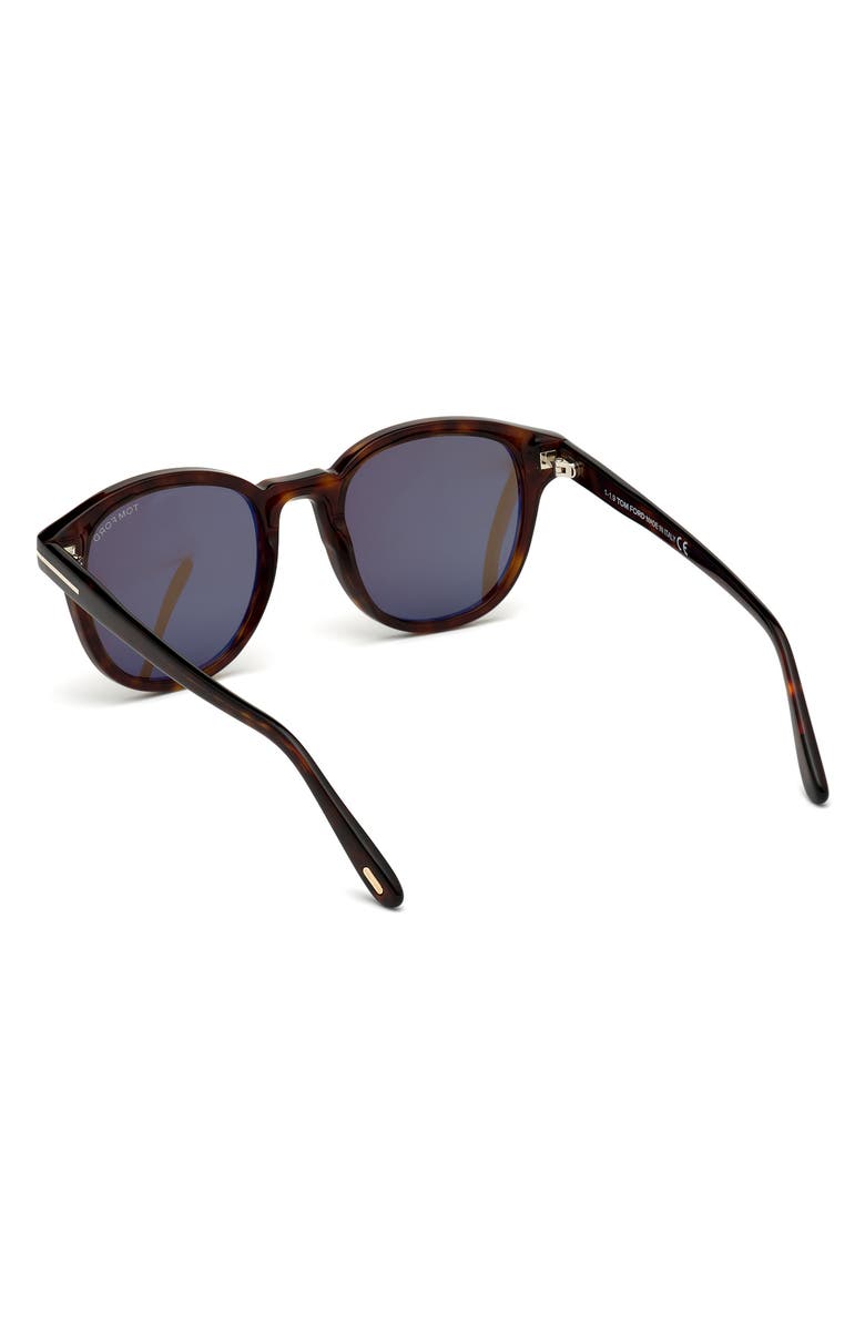 TOM FORD Jameson 52mm Round Sunglasses, Alternate, color, 