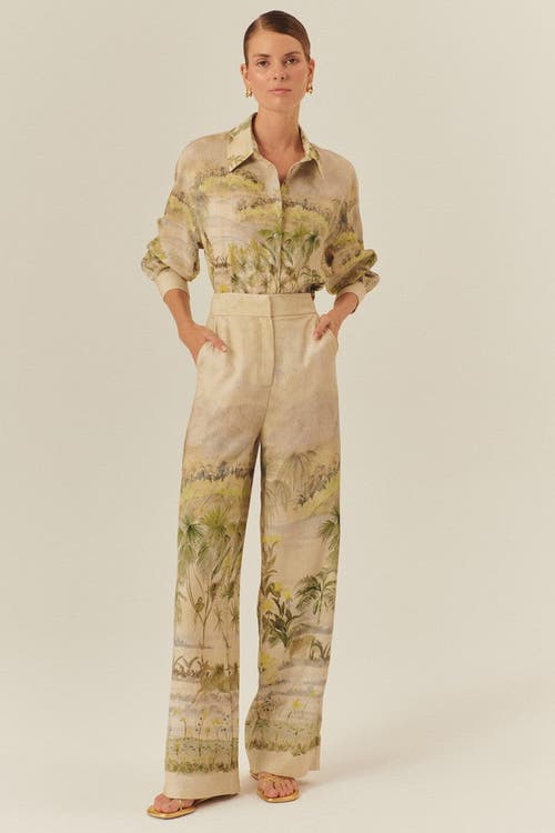 Exquise Cecelia Classic Relaxed Wide Legs In Multi