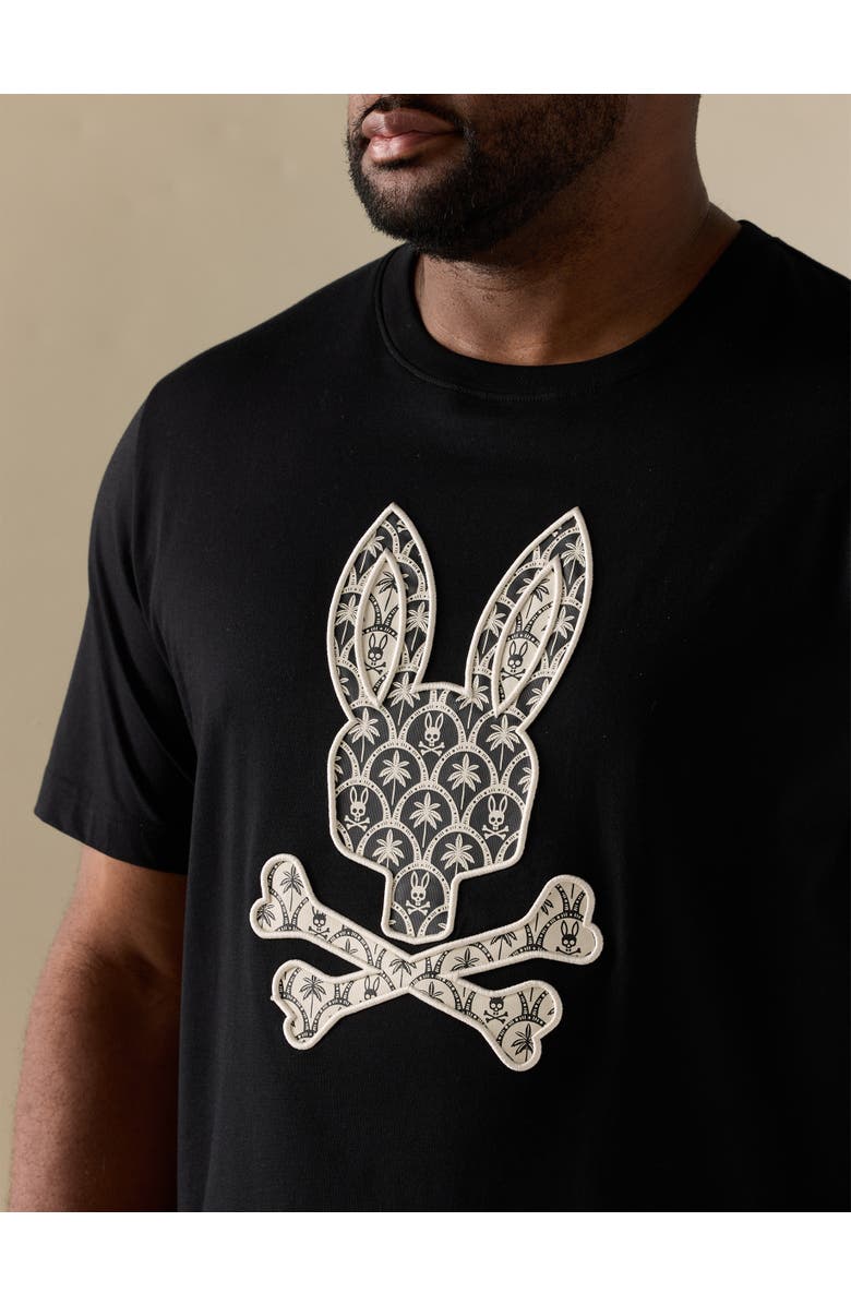 Psycho Bunny Big & Tall Brad Graphic Tee, Alternate, color, Black