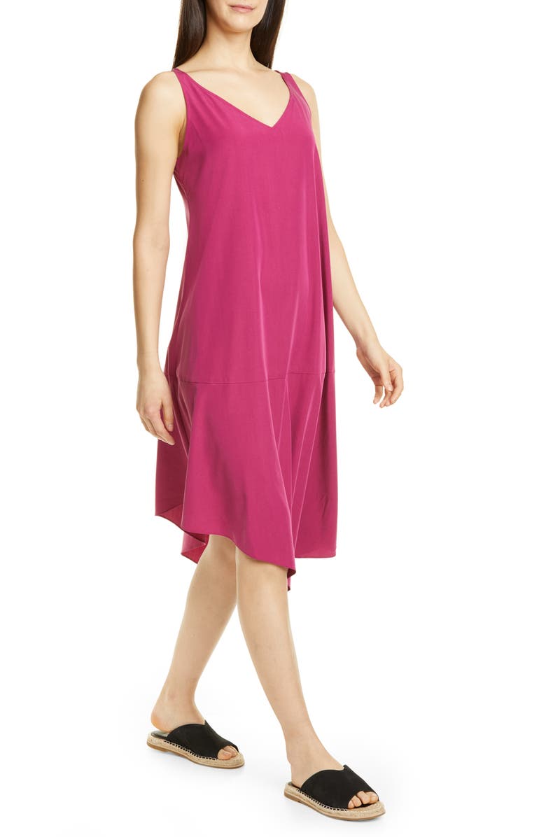 Eileen Fisher Asymmetrical Shift Dress, Alternate, color, 