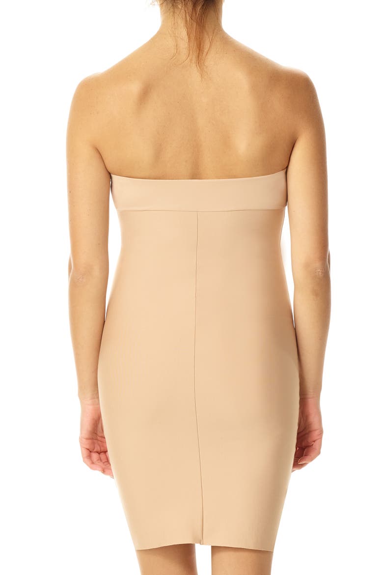 Tech Control Strapless Slip, Alternate, color, BEIGE