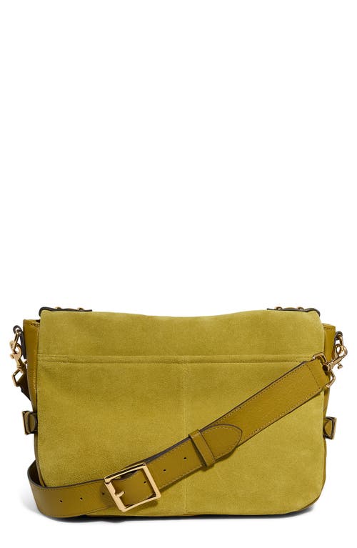 Aimee Kestenberg Gramercy Suede Messenger Bag In Green