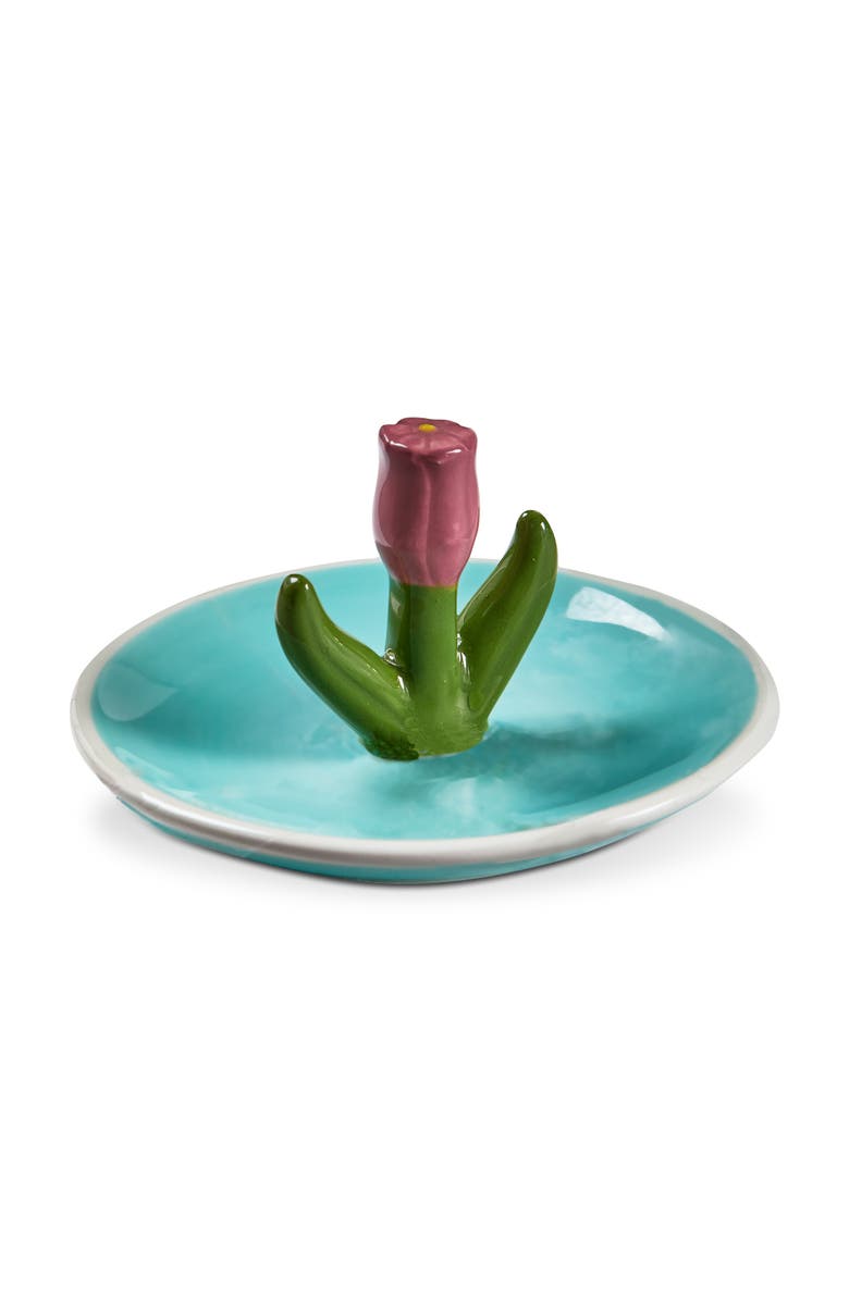 tag Tulip Ring Dish Multi Earthenware Spring, Main, color, Blue
