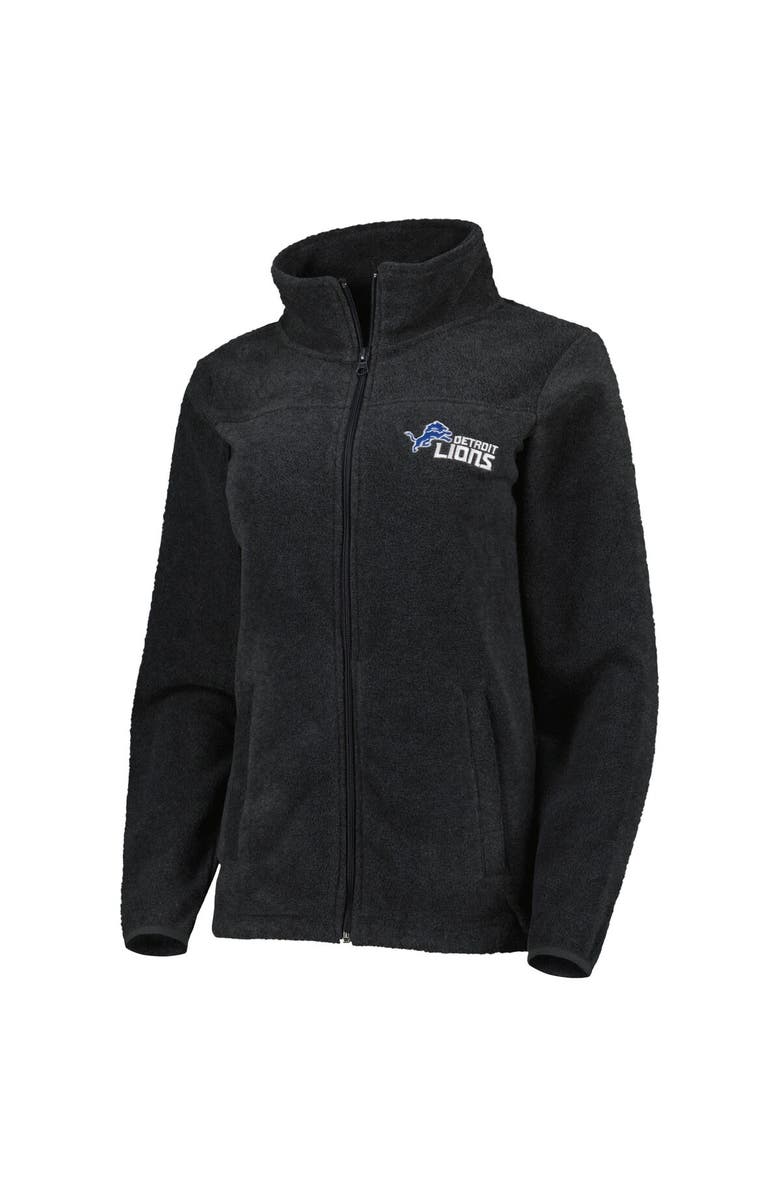 DUNBROOKE Women's Dunbrooke Charcoal Detroit Lions Hayden Polar Full-Zip Jacket, Alternate, color, 