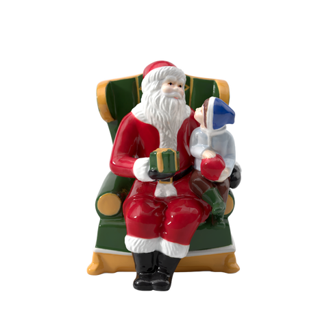 Christmas Toys Figurine Santa on Armchair