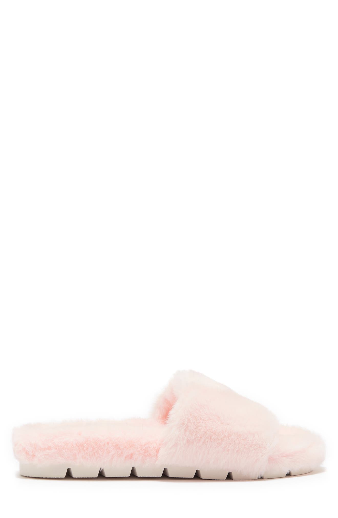 Leelee Faux Fur Slipper, Alternate, color, LIGHT PINK FAUX FUR