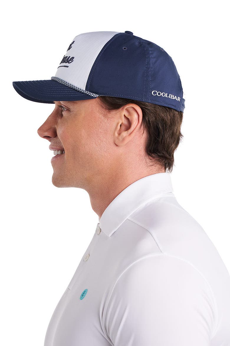 Ð Birdie Breeze Performance Golf Rope Cap with Protection, UPF 50+ Sun Protection, Alternate, color, Navy/White Stripe