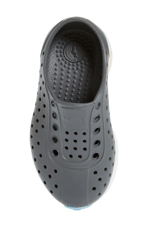 Native Shoes Kids' Robbie Sugarlite Slip-on Sneaker In Dblgry/shlwht/spcyheel