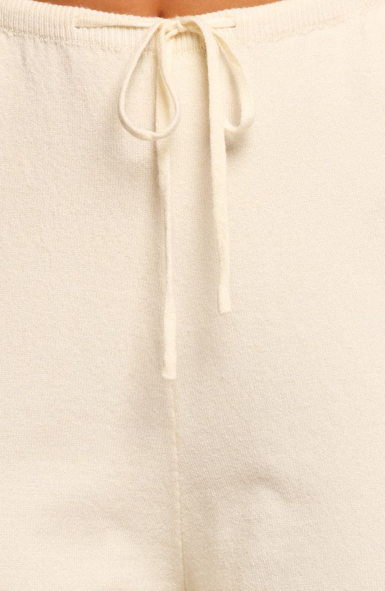 Petal & Pup Ash Knit Wide Leg Pants, Alternate, color, White