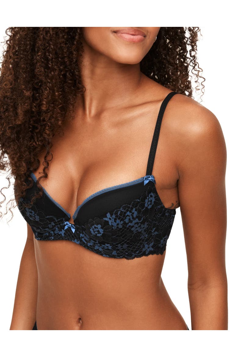 Jana Push Up Demi Bra, Main, color, Black