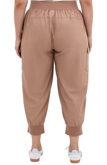 City Chic Lea Pants In Brown