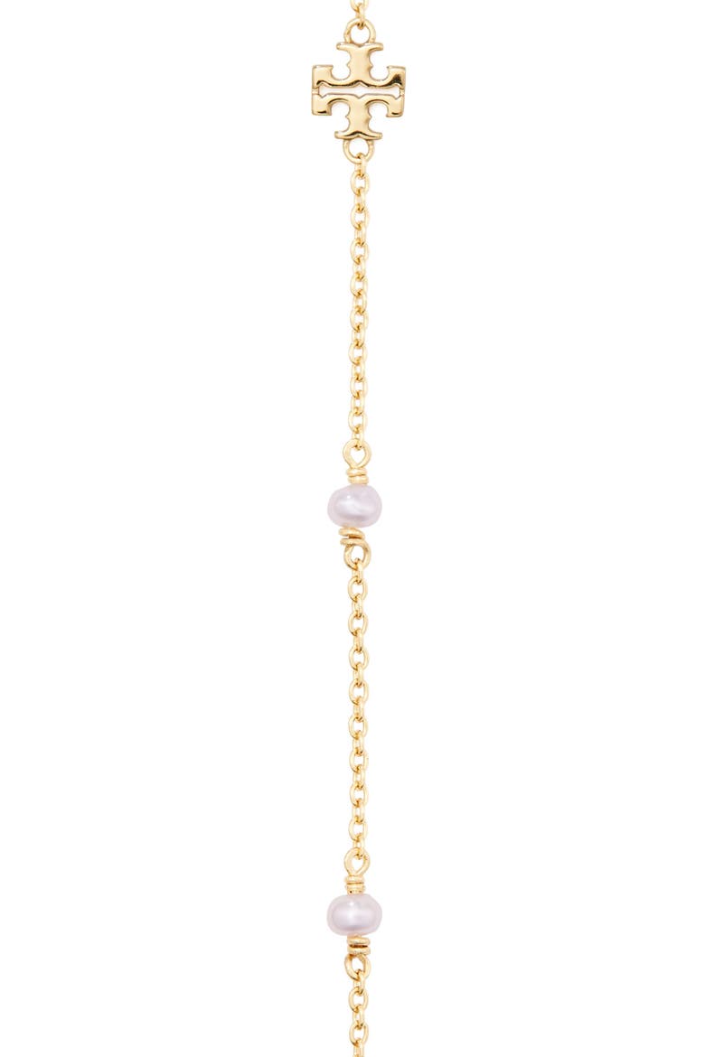 Delicate Moondance Pearl Necklace, Alternate, color, TORY GOLD/ PEARL