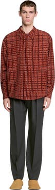 SANDRO Shirt with velvet flocking