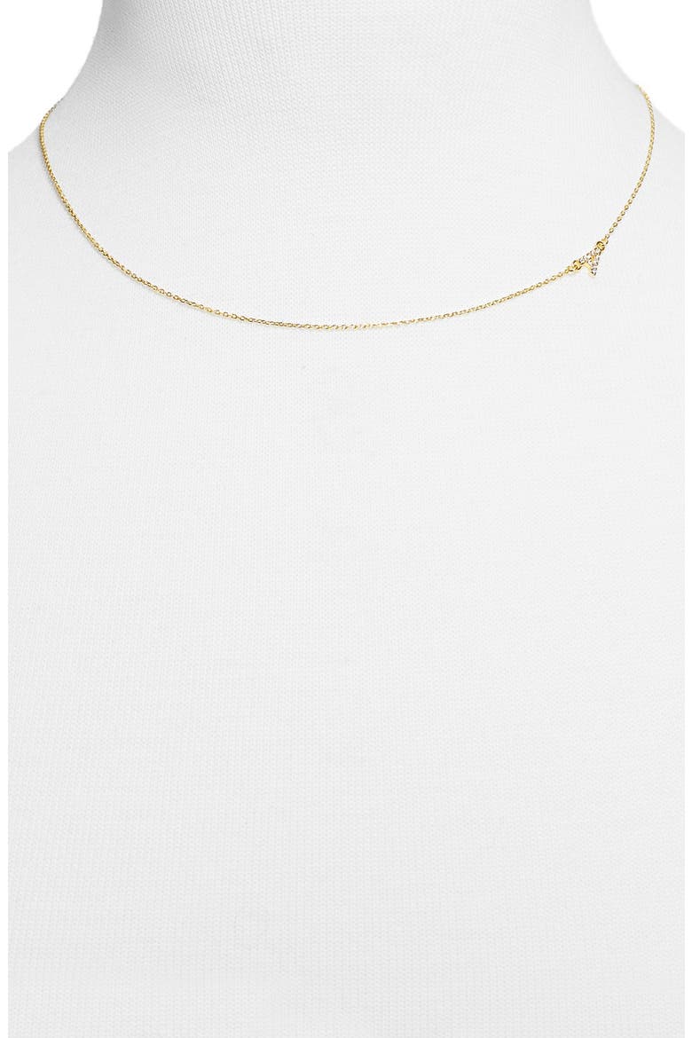 Diamanda Letter Necklace, Alternate, color, A GOLD