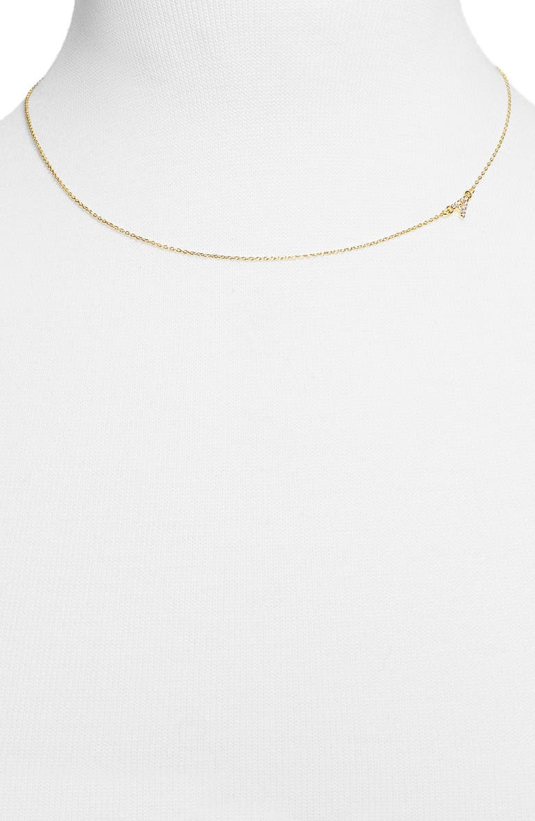 BaubleBar Diamanda Letter Necklace, Alternate, color, 