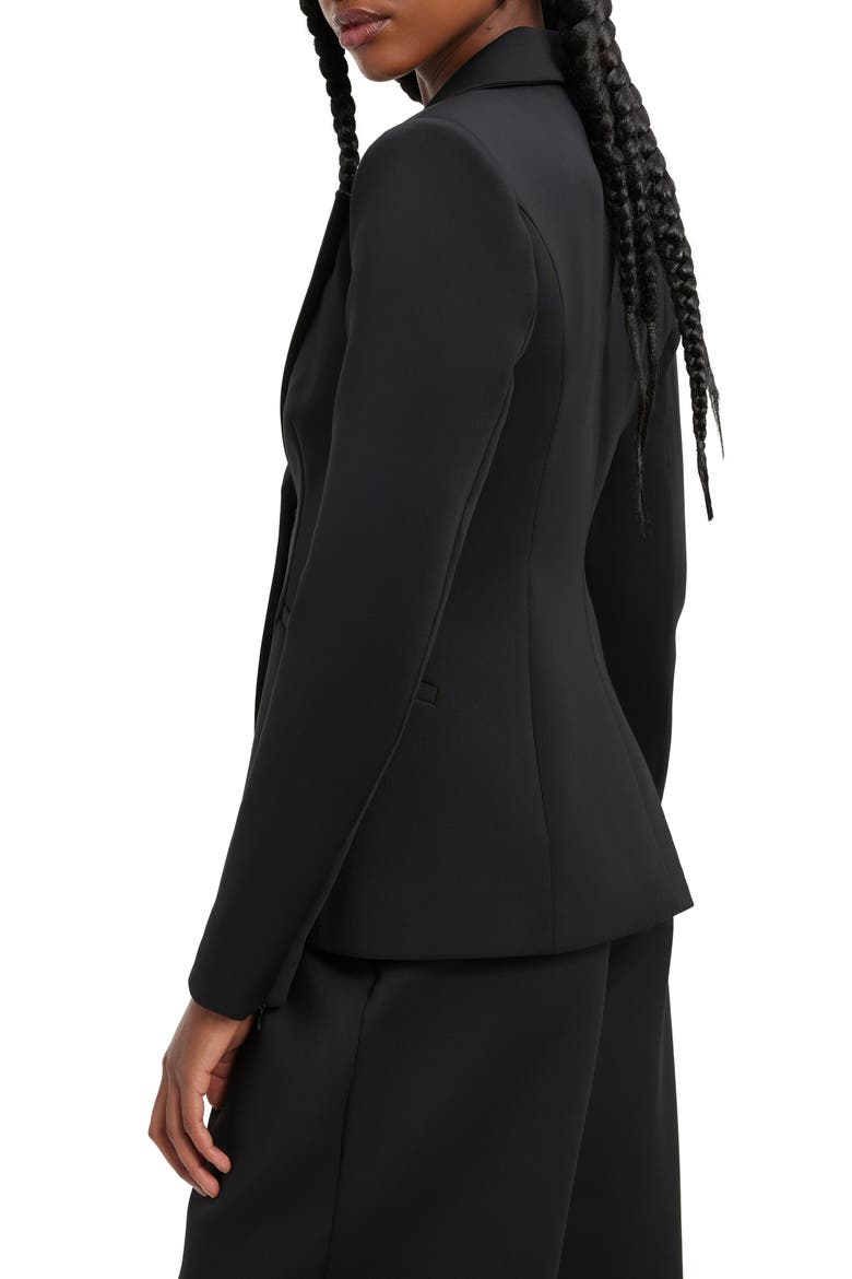 Classic Sculpted Scuba Knit Blazer, Alternate, color, BLACK001
