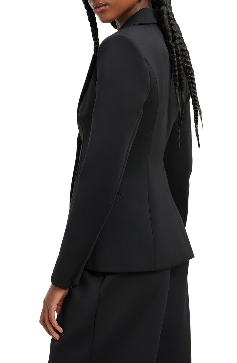 Good American Classic Sculpted Scuba Knit Blazer, Alternate, color,