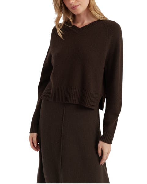 Wool-Cashmere Shallow V-Neck Sweater