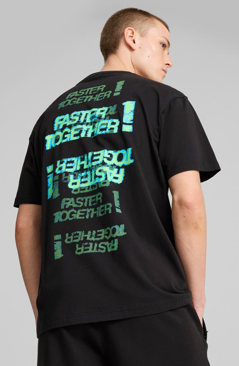 PUMA x Ferrari MAPF1 Neon Energy Cotton Graphic T-Shirt, Alternate, color, 