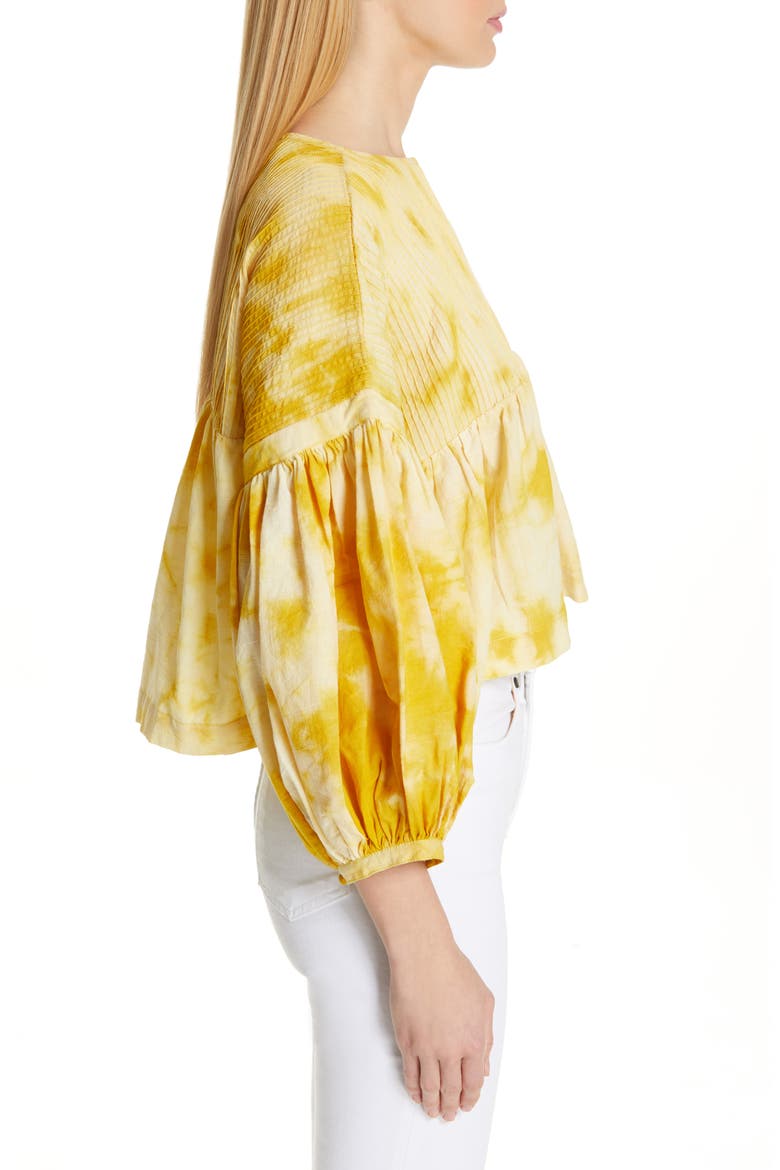 Mon Tie Dye Tie Back Top, Alternate, color, SUN RIPPLE