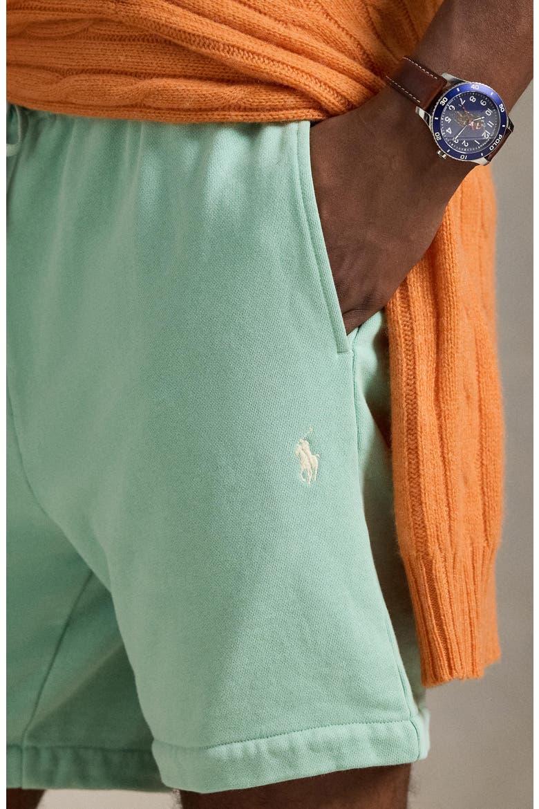 French Terry Sweat Shorts, Alternate, color, CELADON