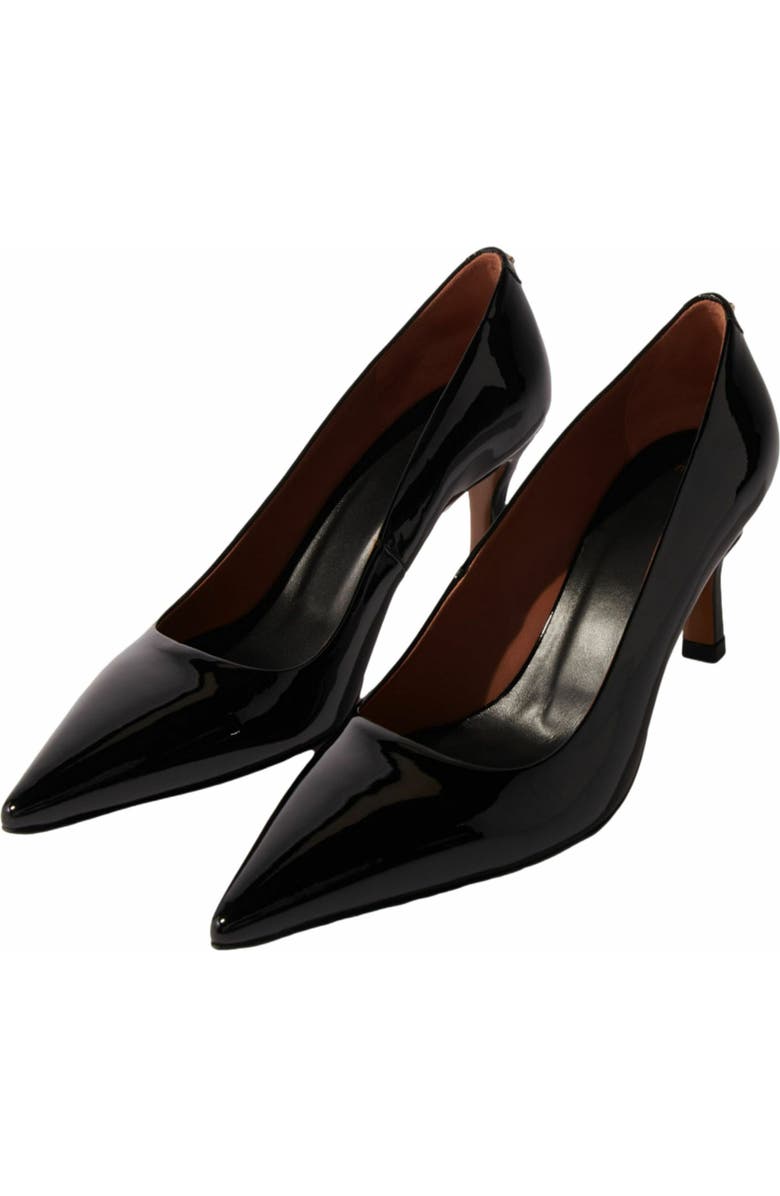 maje Leather pumps with pointed toes, Alternate, color,