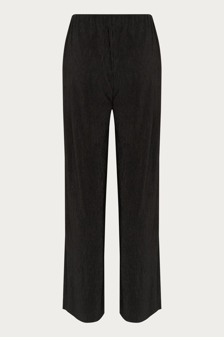 KAiben Wide Legs Elastic Waist Trousers, Alternate, color, Black Deep