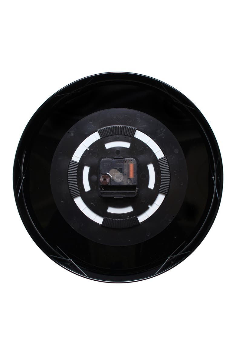 Date & Time Wall Clock, Alternate, color, BLACK
