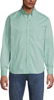 Lands' End Traditional Fit Long Sleeve Travel Kit Shirt