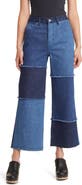 Rails The Getty Patchwork High Waist Crop Wide Leg Jeans