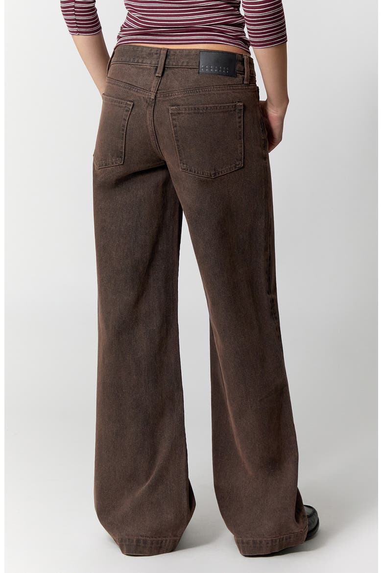 Casey Low Rise Baggy Wide Leg Jeans, Alternate, color, BROWN