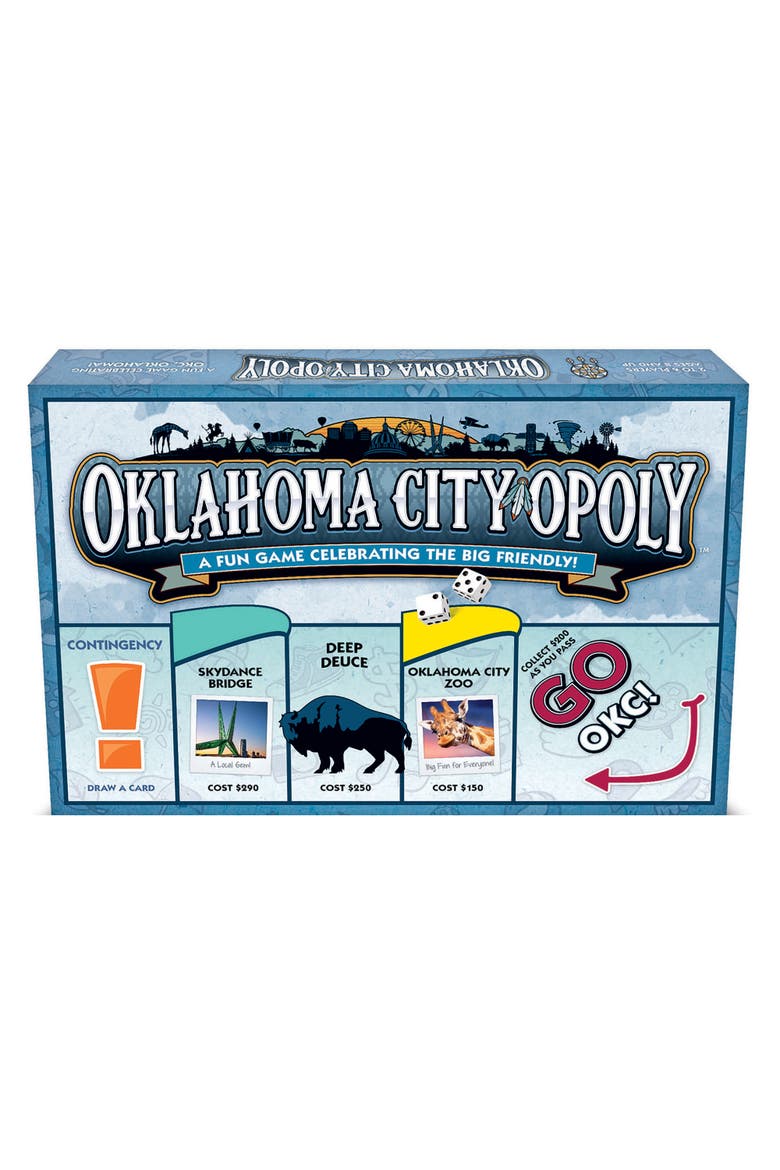 Oklahoma Cityopoly Monopoly Board Game, Alternate, color, Multicolored