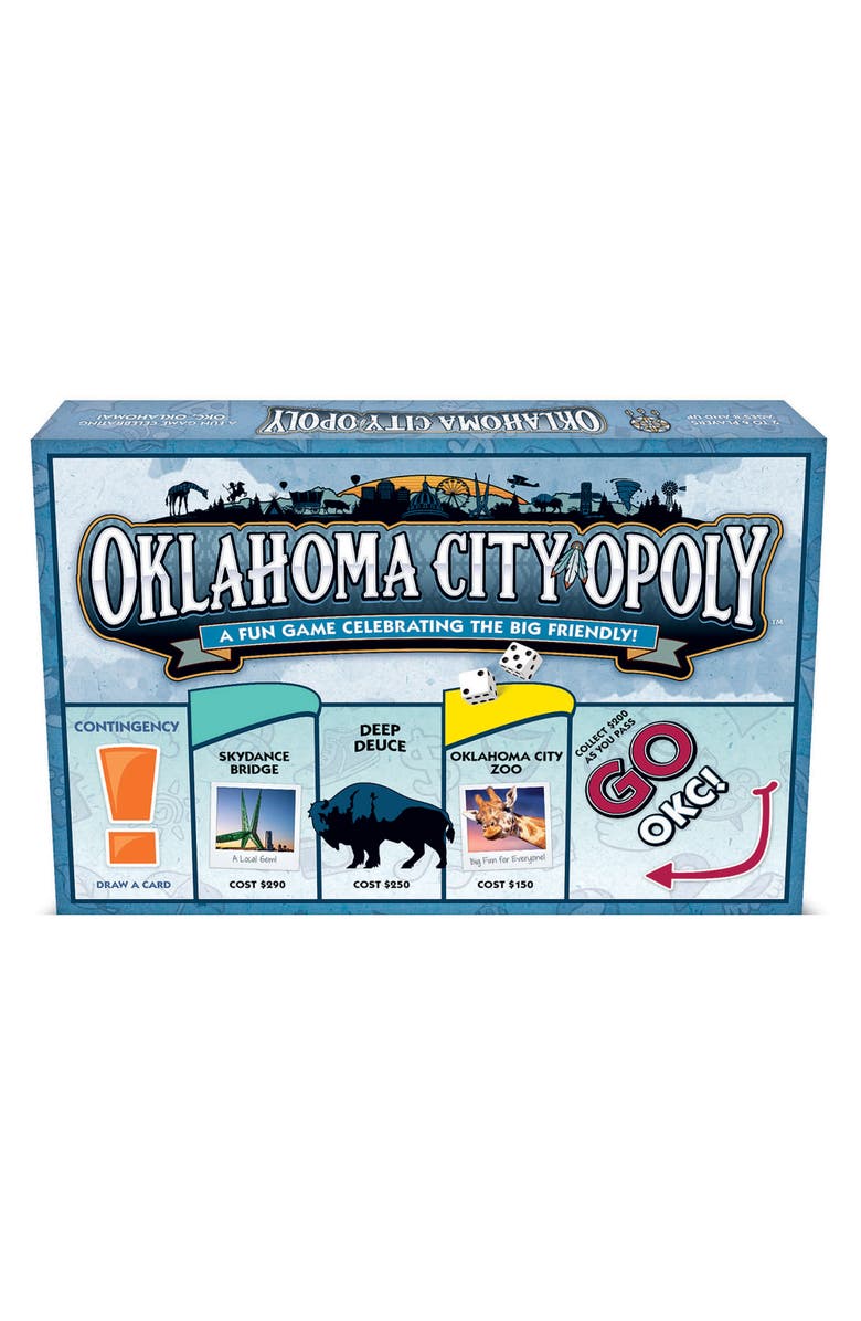 Late for the Sky Oklahoma Cityopoly Monopoly Board Game, Alternate, color,