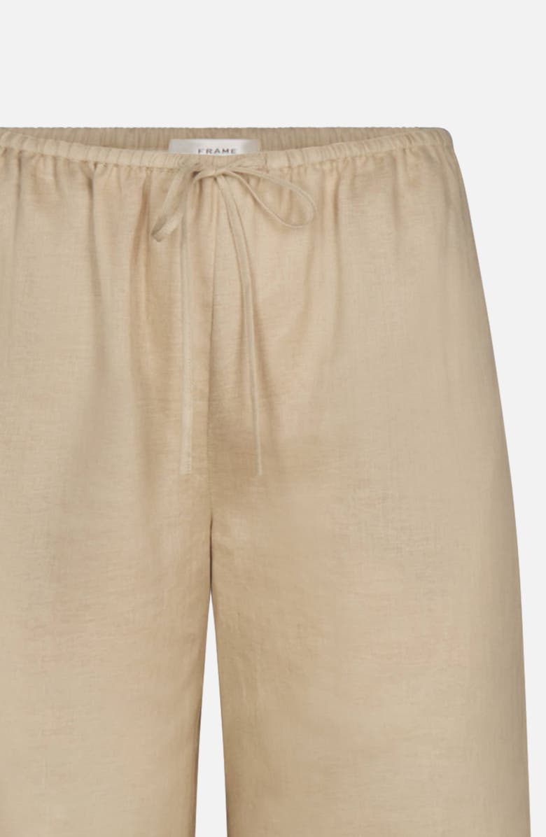 FRAME Linen Drawstring Lounge Pants, Alternate, color, Flax